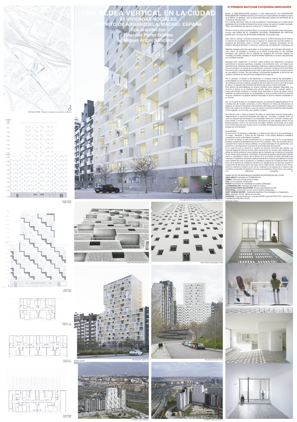 IV Edición de los Premios de Arquitectura MATCOAM - COAM